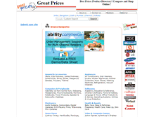 Tablet Screenshot of greatprices.in